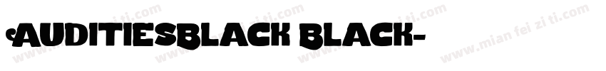 AuditiesBlack Black字体转换